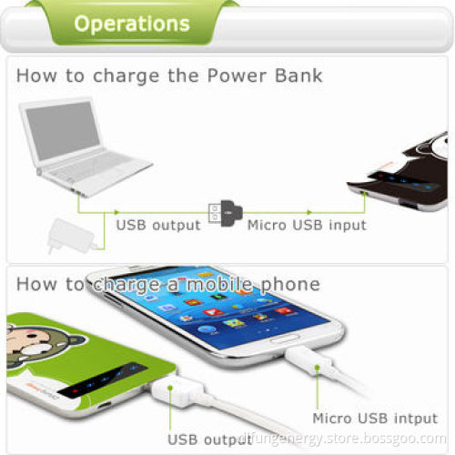 Ultra-thin power bank with 4,200mAh high capacity